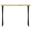  Konsollbord med naturlig kant 105x33x76 cm heltre mango