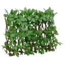  Utvidbart espalier med kunstig eføy 5 stk grønn 180x30 cm