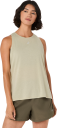 Asics Women's Nagino Run Adjustable Tank Khaki L