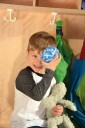 eduplay Avkjølende sanseball Ø 10 cm. Blå/Hvit