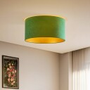 Duolla Taklampe Golden Roller Ø 60cm mørkegrønn/gull
