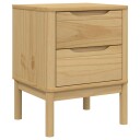  Nattbord voksbrun 45x39x57 cm heltre furu 374002
