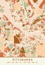 Black Maps Earth Tones 67 Plakat Plakat / 30x40cm