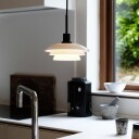 Dyberg Larsen Taklampe Pendel Opal/ Sort