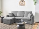 3 seters sofa Nassjo høyrevendt   Grå