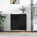 vidaXL Skjenk svart 60x35x70 cm konstruert tre