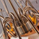 Lindby ?ttepunkts vegglampe Marnia i antikkmessing