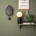 KARLSSON Wall Clock Modern Cuckoo - Black - 41X8.5X21.5CM