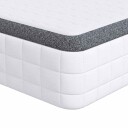 vidaXL Madrass Medium myk 90 x 200 cm Hvit og Grå