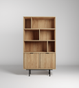 Dravo Bokhylle 90x185 cm - Naturlig hickory