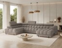 Feraria 6 seters Bubblig sovesofa med divan og sjeselong oppbevaring Venstre   Royal 20