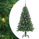  Kunstig juletre med 150 LED grønn 150 cm PVC og Stål og Plast
