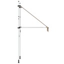 vidaXL Manuell uttrekkbar markise 100 cm oransje og hvite striper
