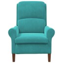  lenestol Turkis 76 x 94 x 102 cm Fløyel