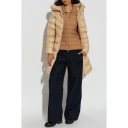 Moncler Dame Frakker Beige M,