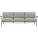 Muuto Settle 3 seters sofa Ribbed Weave 2/Dark Green