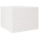 Plantekasse hvit 60x60x45,5 cm heltre furu