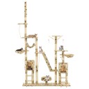 Vidaxl Kloretre Med Klorestenger I Sisal 230-250 cm Poteavtrykk Beige