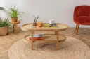Makwana Sofabord 91 cm - Naturell