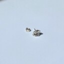JANE KOENIG Tied Heart Stud |Silver |One Size