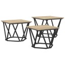  Sidebord 3 stk Sonoma Eik Konstruert Tre