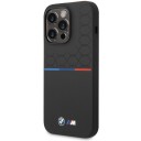 BMW Silikondeksel med Mønster til iPhone 15 Pro Max - Svart
