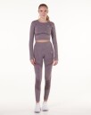 LEVITY Solar Seamless Tights Red Dusty Marl - XS
