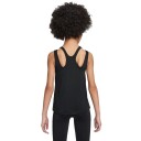 Nike G Dri Fit One Tank HBR Padel  og tennissinglet jente Svart/Vit M