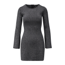 Quincy Dress Black Silver S Silver black viscose dress