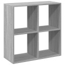 Romdeler bokhylle grå sonoma 69,5x29x69,5 cm konstruert tre