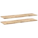  Flytende hyller 2 stk 140x40x2 cm ubehandlet heltre akasie