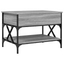  Salongbord grå sonoma 70x50x50 cm konstruert tre og metall 8721012478930