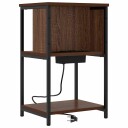  Nattbordskap brun eik 38 x 31 x 61 cm Konstruert tre