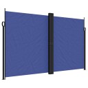  Uttrekkbar sidemarkise 200x1000 cm blå 4004761