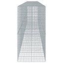 Gabionkurv med deksel 1000x100x200 cm galvanisert jern
