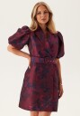 YAS Yasanki 2/4 Wrap Dress Burgundy 36