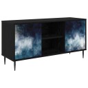 vidaXL TV skap RAALTE 102 x 33 x 51 cm Svart eik Konstruert tre