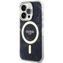 Guess Hardcase Marble MagSafe til iPhone 14 Pro Max 6,7" - Svart