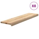  8 Stk Ubehandlet 100x30x2cm Heltre Eik