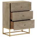  Kommode 55x30x76 cm heltre mango og jern 8721012215689