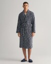 Gant Morgenkåpe med monogrammønster, unisex EVENING BLUE M