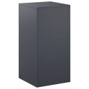 vidaXL Planteholder Antrasitt 40 x 40 x 80 cm Rustfritt stål