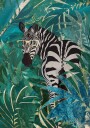 Zebra in the jungle 2 Plakat / 21x30cm