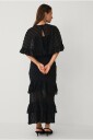 Ellos Collection Maxikjole med Cape i Svart for Damer