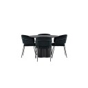 Venture Home Spisegruppe Venture Home Olivia Ø110 cm med 4 stk Selma Stoler GR23835