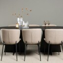 Spisegruppe Venture Home Bootcut Oval med 6 Modesto Stoler