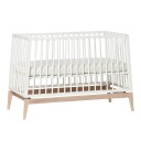 Leander Luna Babyseng 120x60 cm Hvit/Eik