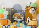 Partydeco Folieballong Byggeplass Sementmikser 81x48cm FB399
