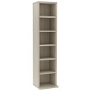  CD-skap sonoma eik 21x20x88 cm konstruert tre