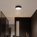 TEMAR LIGHTING Cleo taklampe Ø 20 cm IP54 svart metall E27